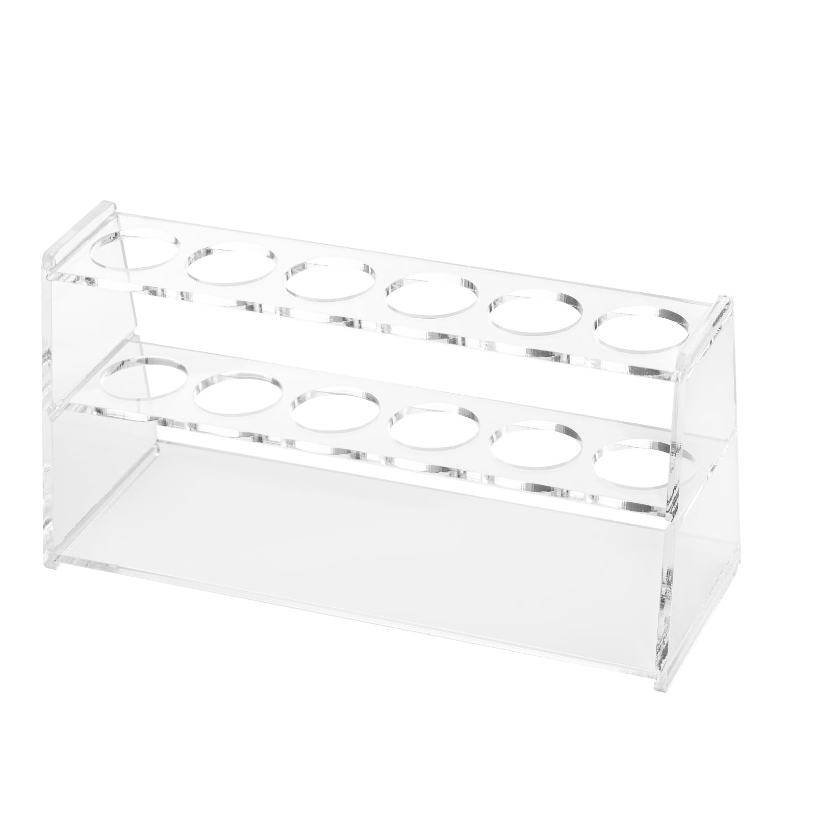 Acrylic Test Tube Holder Rack for 10ml Centrifuge Tubes Clear，Holds 13-16mm Tubes (100ml, 6 Wells)-image-25