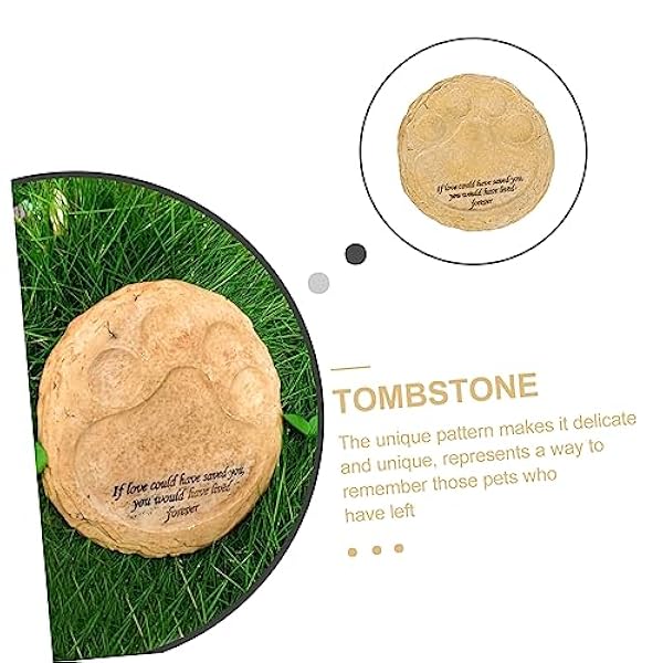 POPETPOP 2 Stuks Gedenkteken Graf Outdoor Geschenken Herinnering Geschenken Outdoor Huisdier Grafsteen Puppy Geheugen Stenen Huisdier Gedenkstenen Binnenplaats Hond Grafsteen Tuin Huisdier