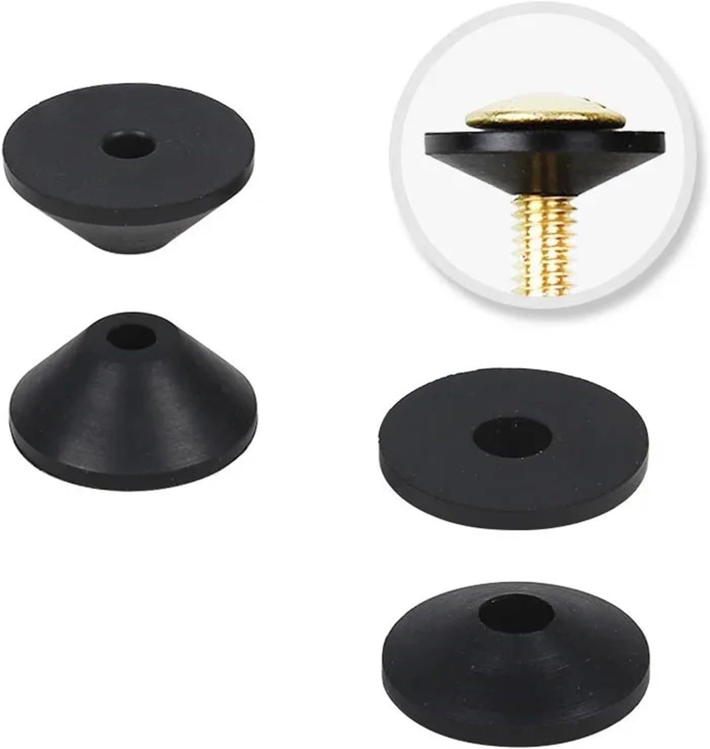 10Pc Non Slip Rubber Seal Gasket M6 M8 Toilet Water Tank Screw Prevent Leakage Bolts Fittings Fixing Loose Seats(M6)