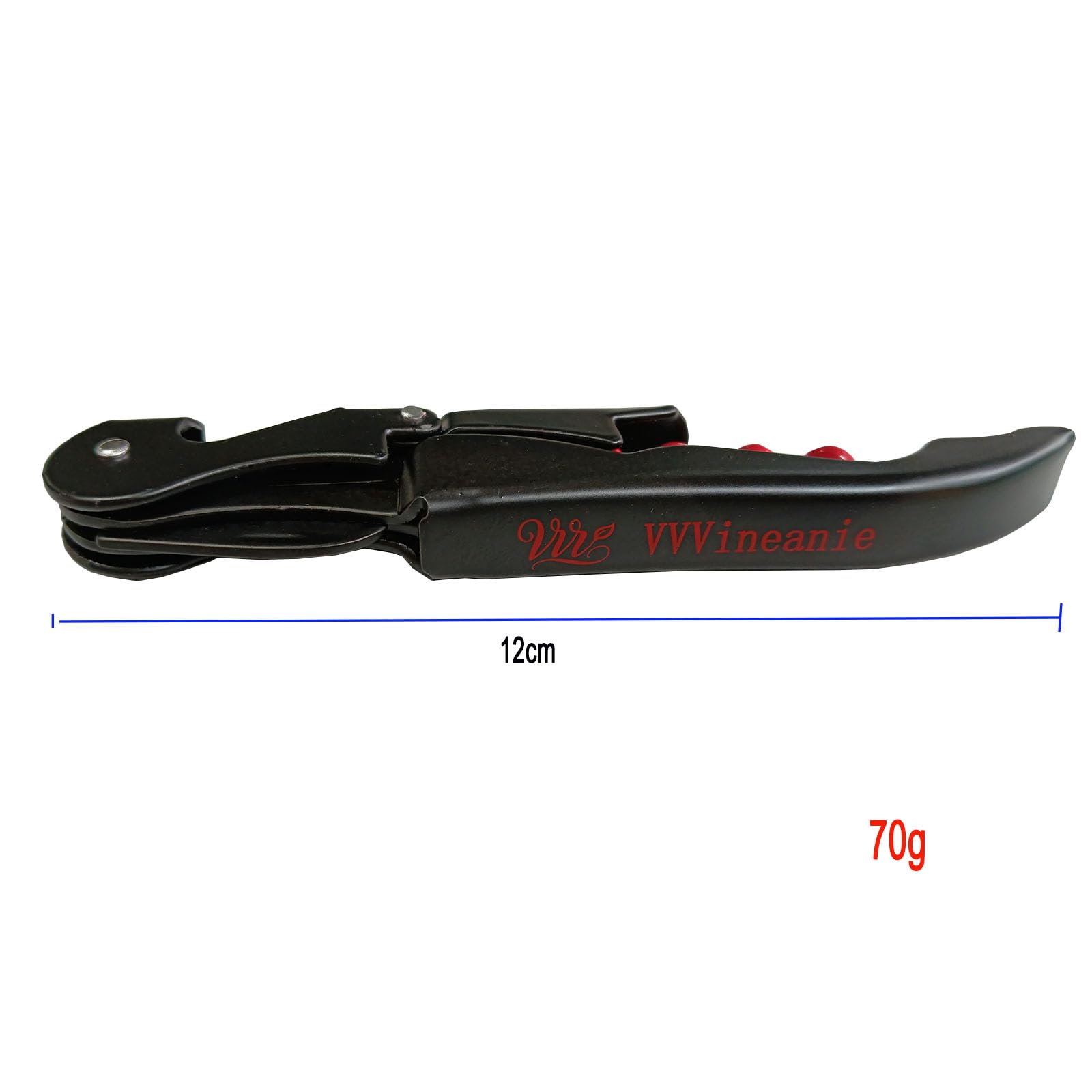 Abridor de Botellas de Vino,70G Engrosado Acero Inoxidable Doble Bisagras Llave con Lámina Cutte Para Camareros de Restaurante, Camarero Profesional Sacacorches Vino Abredores Conjunto (20, Rojo)