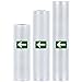 Price comparison product image Vacuum Food Sealer Rolls, Sweetone 3 Pack Rolls Vacuum Sealer Bags, 20cmX 3m/25cmX 3m/28cmX 3m Recyclable Vacuum Sealer Bags Reusable Food Storage Bags BPA Free, for Sous Vide Cooking