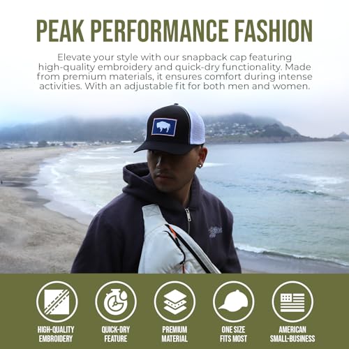 Image of International Tie State Hat for Men and Women, Adjustable Snapback Trucker Baseball Cap with Embroidered Patch