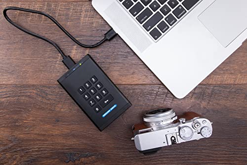 Disque dur externe crypté SecureDrive KP 500 Go USB 3.0 avec clavier TAA - 5