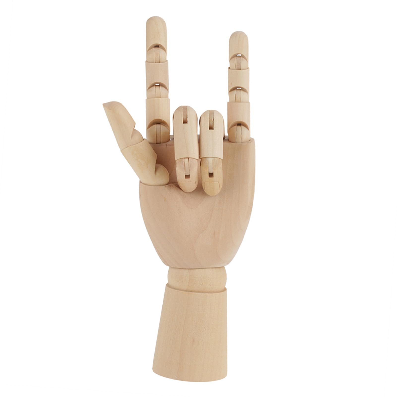 Versatile Wooden Artist Mannequin Hand Model with Articulated Jointed Fingers for Drawing and Decorative Use in Wood Finish (7 inch Right Hand) (10 inch Right Hand) (10 inch Left Hand)