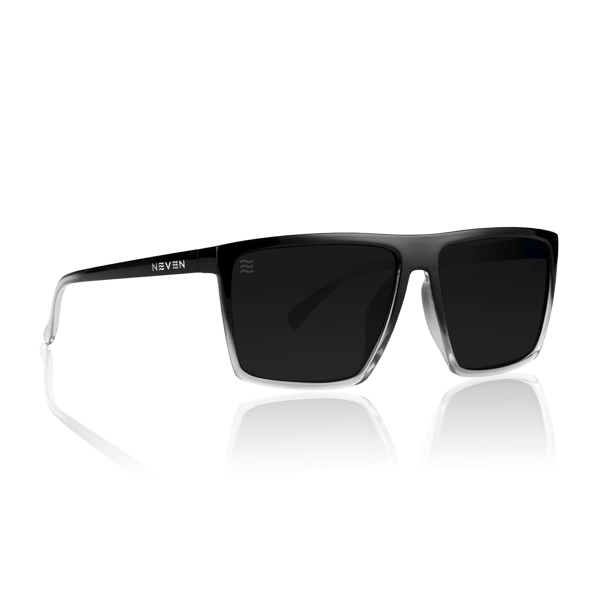 NEVEN Przybrzeżne prostokątne okulary przeciwsłoneczne - polaryzacyjne soczewki, krój L/XL, ochrona UV400 do noszenia na co dzień i na plażę, Colorado Bulldog, Large