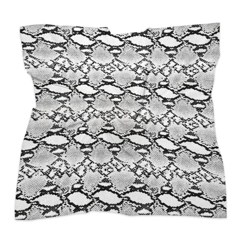 Snake Skin Black And White Bandanas Multi-Purpose Scarf Headband Handkerchiefs for Women Men4
