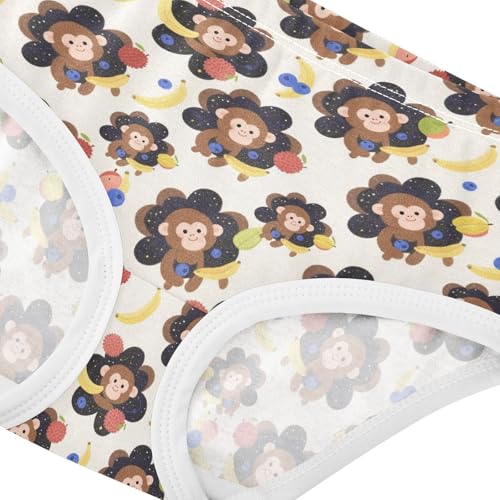 Monkey Fruit Toddler Girls's Underwear 2T 23006754