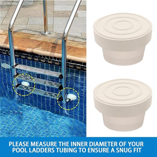 Image of CALANDIS 2Pcs In Ground Swimming Pool Guard Pool Ladder End | 2 Bumpers