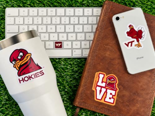 Image of Virginia Tech Merch Stickers Decals VT Gifts Hokies Car Water Bottle 14 Pcs