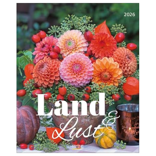 Land & Lust - Kalender 2026 - Spezial-Format - Korsch-Verlag - Kalender mit ländlichen Idyllen - 36 cm x 44 cm