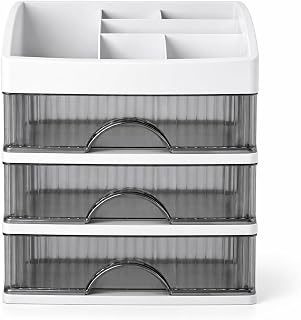 HoopVool® Countertop Organizer with Drawers Plastic Storage for Makeup Brush,Hair Accessories,Jewelry,Skincare Vanity Disp... Price In India