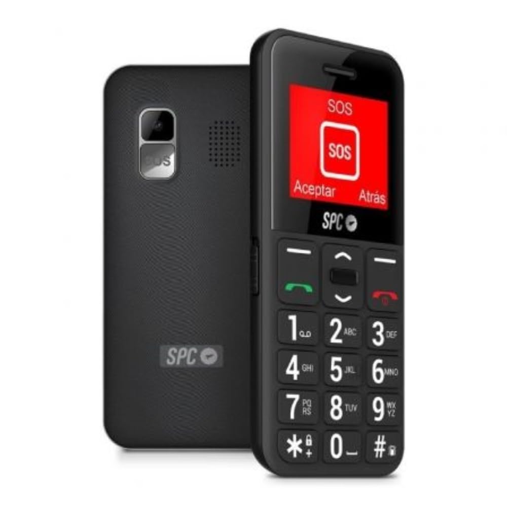 Spc Fortune 2 Pocket Edition – Telefono Cellulare Gsm Per Anziani Con Tasti E Numeri Grandi, Pulsante Sos, Volume Alto, Campanello Intelligente E Configurazione Remota, Nero - 4