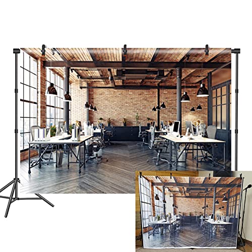 DASHAN 7x5ft Polyester Zoom Meeting Backdrop for Video Conference, Modern