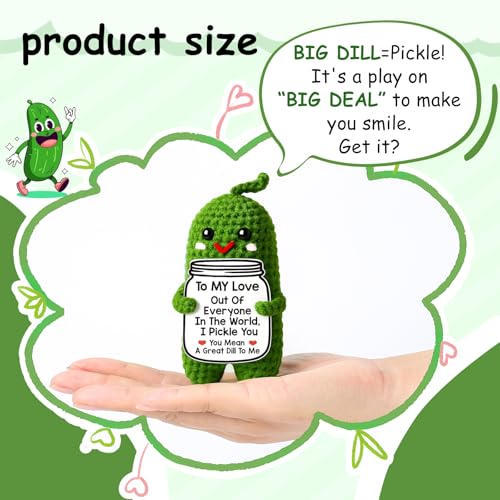 i love you gifts for her him birthday christmas gifts for boyfriend girlfriend wife husband couple romantic gifts anniversary gifts for women men valentine39s day gifts handmade crochet pickle