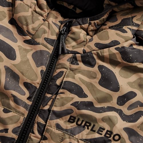 Image of BURLEBO Men's Puffer Jacket - Lightweight Quilted Winter Coat with Zipper Pockets