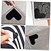 Zerodeko 8pcs Heart-Shaped Non- Carpet Stickers Double-Sided Rug Tape for Curl Prevention for All Floor Types for Home Office Kitchen and Workshop