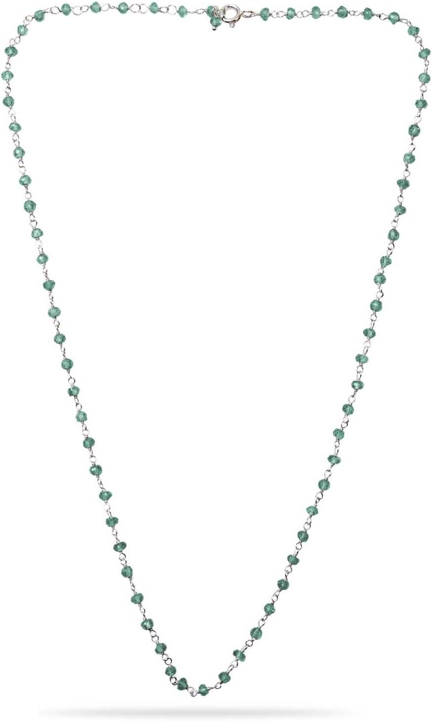 Devi Rao Base Metal Green Onyx Gemstone Mangalsutra 18" Necklace