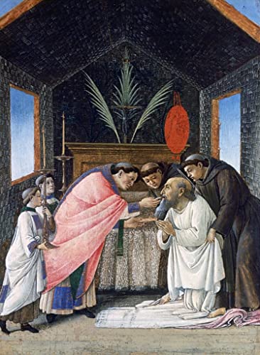 Poster Botticelli La dernière communion 58x90 cm impression toile décoration murale