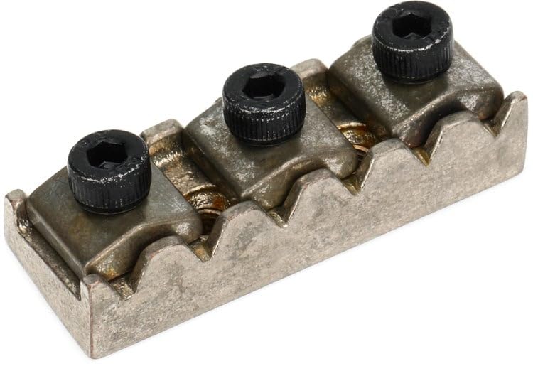 Floyd Rose FR1NR3NR 1000 Series/Special R3 Locking Nut (42.85mm Width) - Relic Nickel