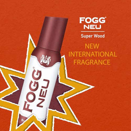Image of Fogg Neu Super Wood|No Gas| Long Lasting Perfume Deodorant Spray for Men -120 ML