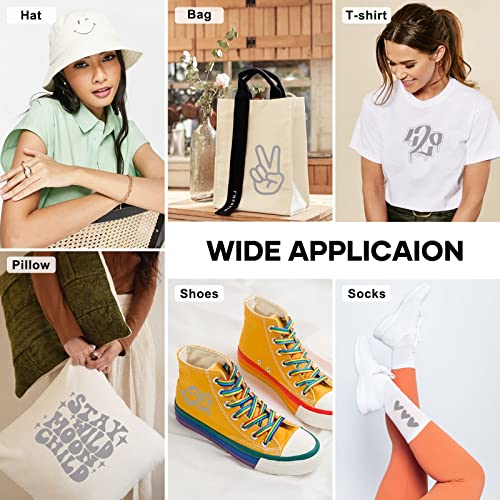 Image of HTVRONT Reflective HTV Vinyl Roll - 12 inch x 8ft Reflective Heat Transfer Vinyl for T Shirts, Reflective Iron on Vinyl Compatible with Cricut Cutting Machine (Light Gray)