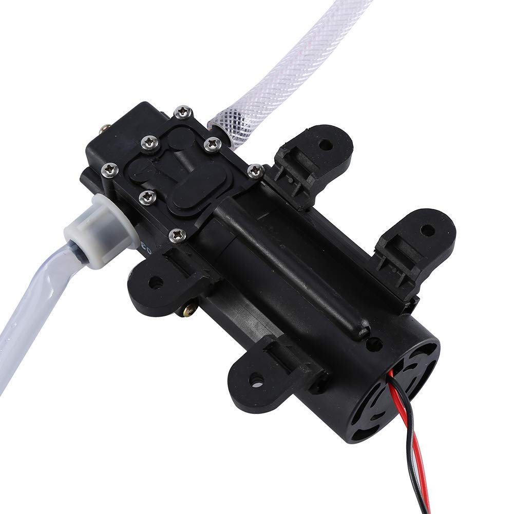 lyrlody Pompa di Trasferimento, 12V 60W Pompa del Gasolio, Estrattore di Fluido Olio Pompa di Estrazione del Cherosene Olio Pompa di Aspirazione del Liquido con Tubi per Auto Moto Barca