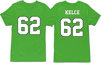 Jason Kelce #62 Football T-Shirt Cotton Jersey