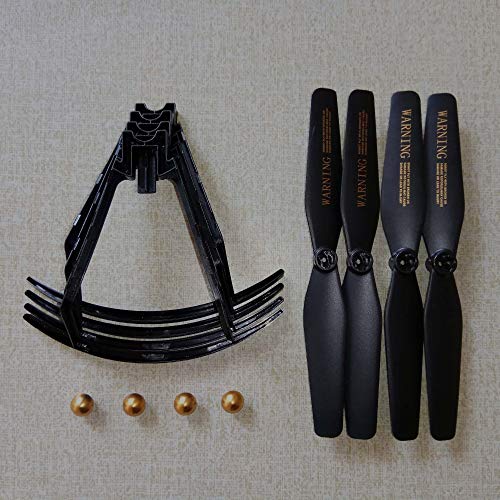 HONG YI-HAT for VISUO XS809S Battles Sharks Drone RC Quadcopter Spare Parts Main Blade Propeller Guard Ring Blade Cover Set Also for VISUO XS812 Drone Spare Parts