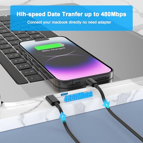 Image of [Apple MFi Certified] iPhone Charger Fast Charging 6FT Compatible for iPhone 14 /13 /12 /11 Pro Max /Xs Max /XR /X 2Pack 20W Type C Fast Charger Block with 6FT USB C to Lightning Data Sync Charging Cable