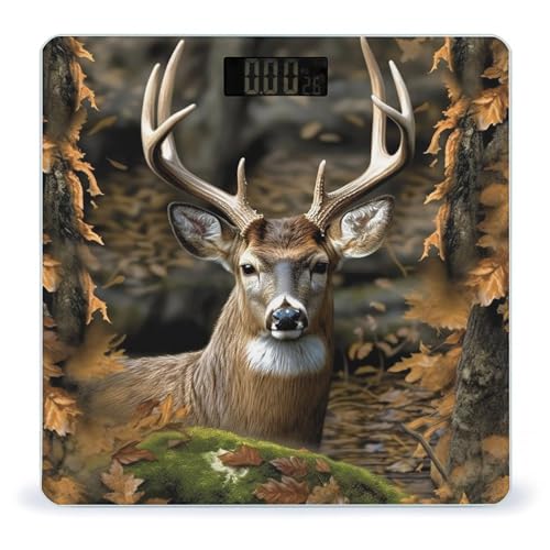 Báscula Digital de Baño Camuflaje con Pantalla LCD miniatura 1