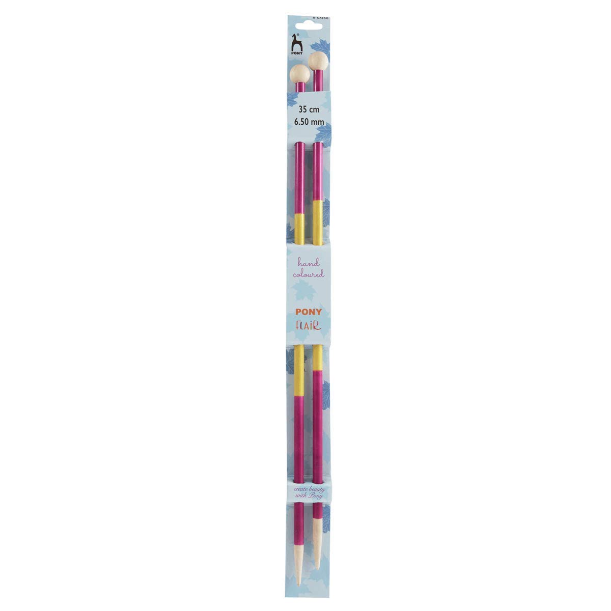 Pony Flair Hand Colored Knitting Needle - 35CM (6.50MM)