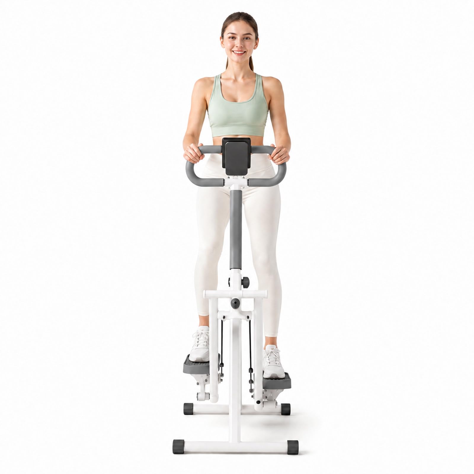Stepper per Uso Domestico, Compatto e Pieghevole White