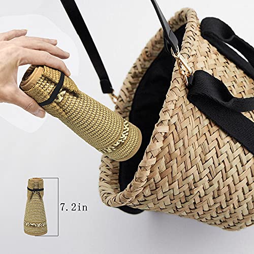 Visera de sol plegable para mujer, playa y verano miniatura 6