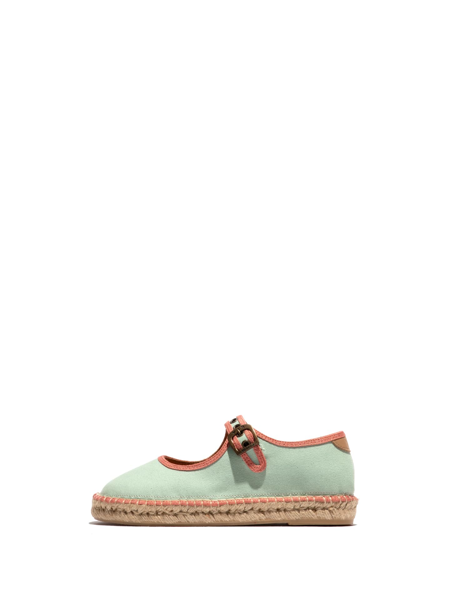 Fly London Women's CERF582FLY Espadrille, Mint/Coral, 5 UK