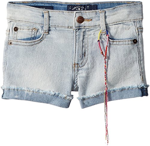 Image of Lucky Brand Girls' Cuffed Jean Shorts, Stretch Denim with 5 Pockets, Mid to High Rise Waist