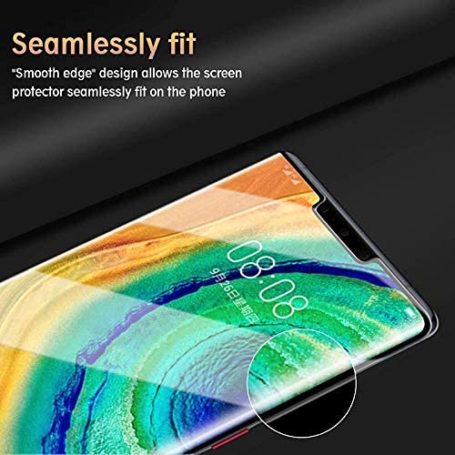 Image of TempGlow Screen Protector for Huawei Honor Mate 30 Pro (Black) Tempered Glass Edge-to-Edge 6D Screen Guard With Installation Ki