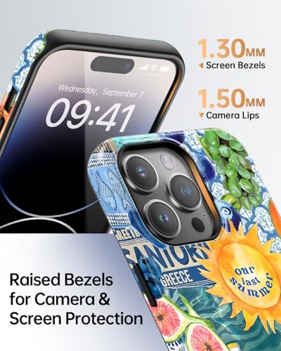 Coque iPhone 15 Pro Max solide antichoc et magnétique bleu ocean - 5