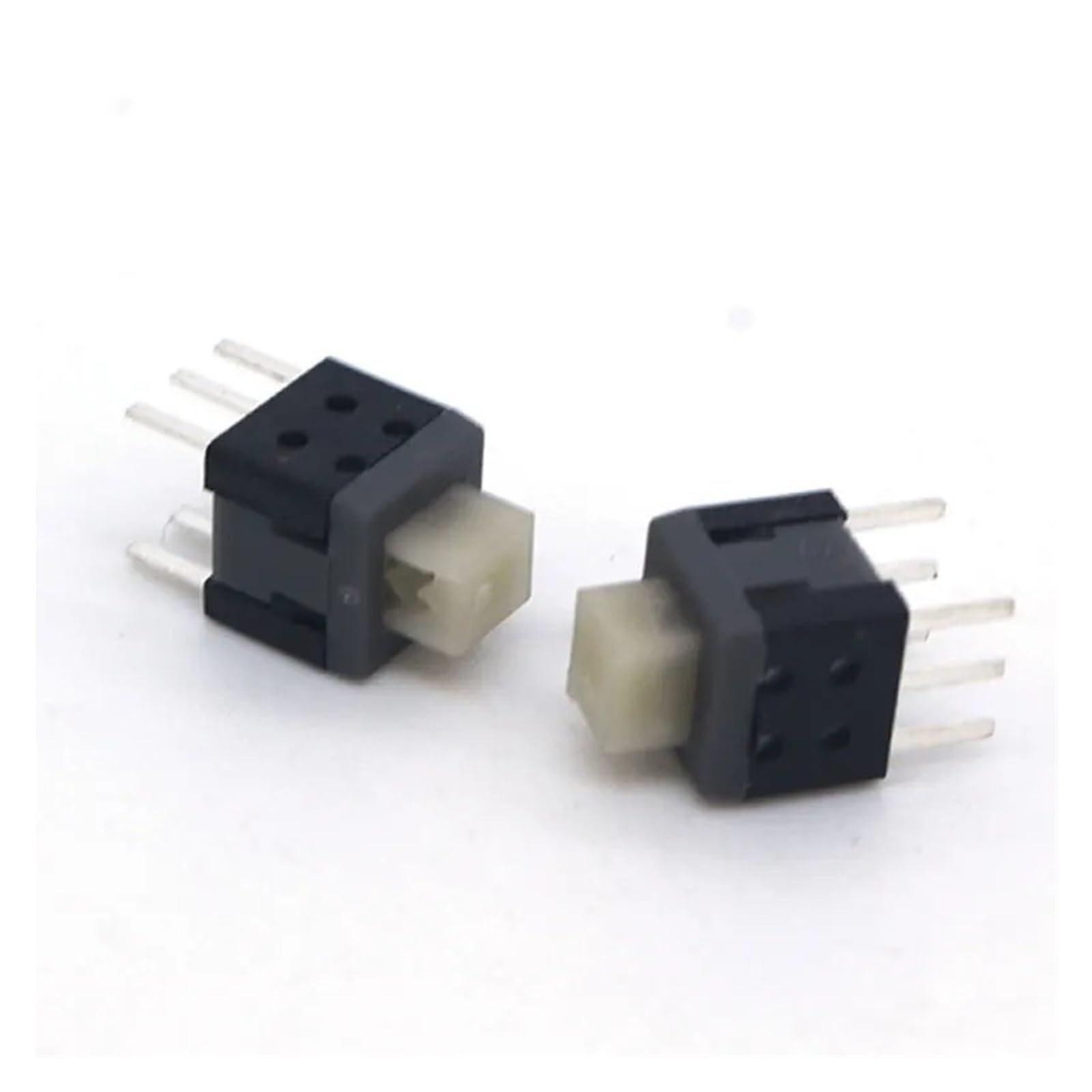 10 Uds interruptor de Reinicio pequeño 5,8 * 5,8mm con 6 pies bloqueo táctil cabeza plana