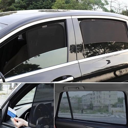 Parasole Auto Tendina parasole per finestrino auto per BMW X6 E71 E72 2007-2014, anteriore e posteriore, in rete Tendine Parasole(2pcs Rear)