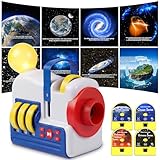 Story Projector with 4 Science Cartridges,Story Machine HD Starter Pack with 9 Sleep Sounds 5 Night Light & White Noise, 4 Hour Auto Shut Off, Audio Projector Toy Gift for Kids Ages 3+