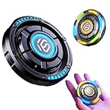 Topsky フィジェットトイ フィジェットスライダー EDCおもちゃ 円形 無限回転 フィジェットカード ガジェット メタルプッシュ フィジェットキューブ ストレス発散グッズ 暇つぶし 2way遊び方 ストレス解消 プッシュとプル 大人 誕生日 クリスマス 新年 プレゼント (ブラック)