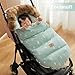 HOUSBAY Baby Stroller Bunting Bags Stroller Footmuff Universal Sleeping Bag Winter Outdoor Hooded Bunting Bag Windproof and Water-Resistant Suitable Below 5 ℃
