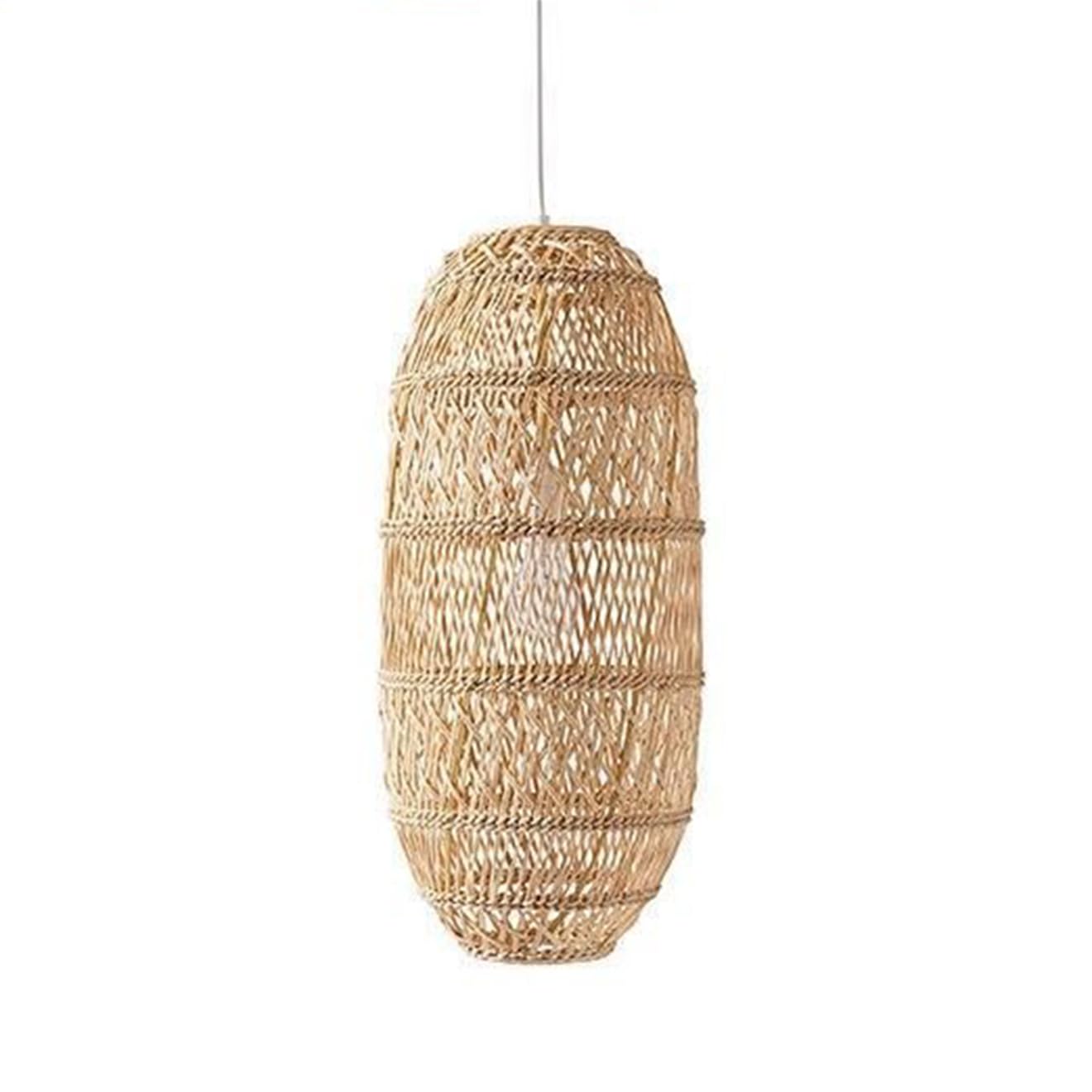 CSSYKV Kitchen Island Sink Rustic Pendants Rattan Farmhouse Chandelier Country Large Pendant Fixture Shades American Barn Lighting Fixtures for Dining Room Foyer Living Room 19.7''
