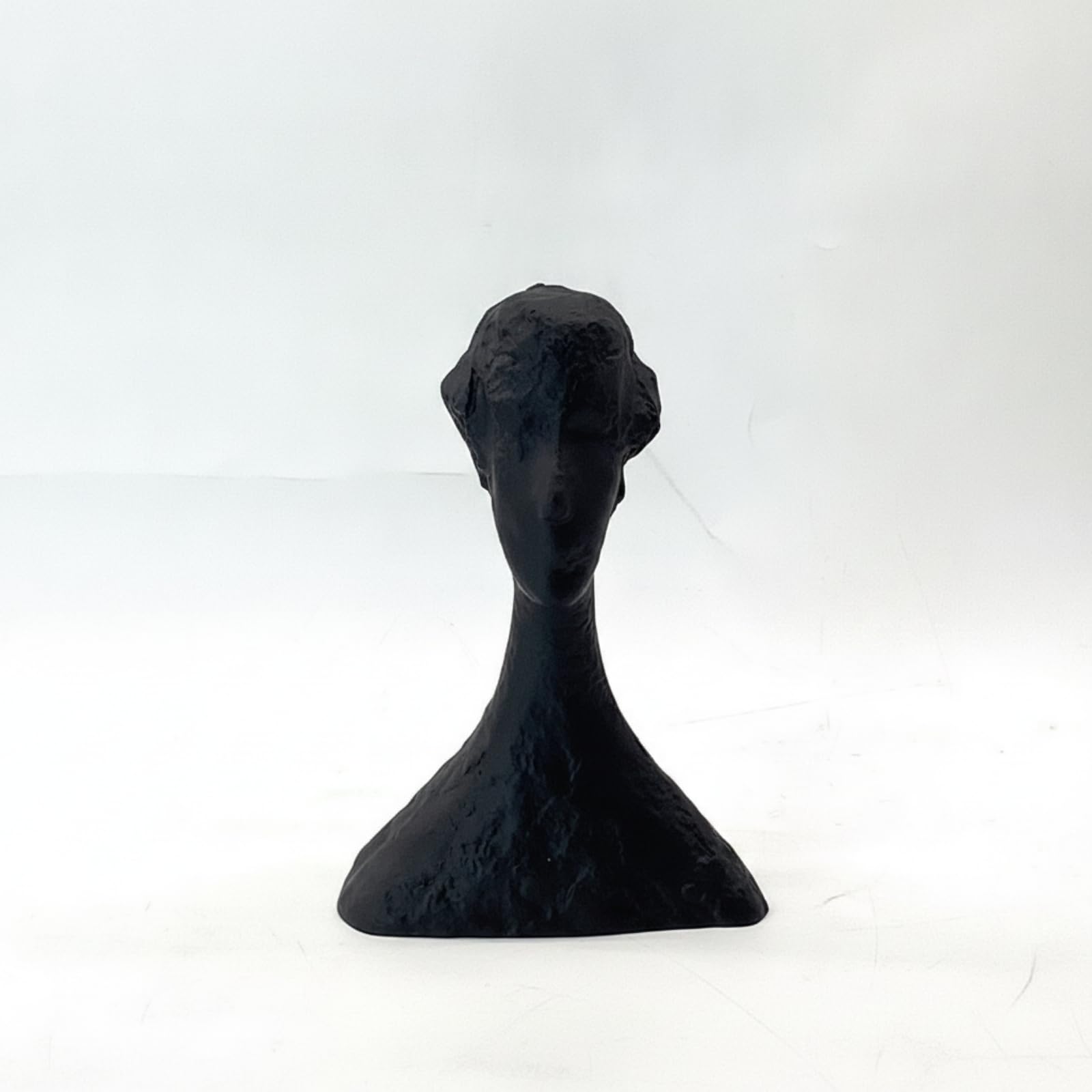 Busto Resina Minimalista, Negro, 175 × 90 × 260 Mm