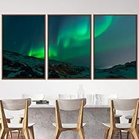 3 Piece Framed Canvas Wall Art Astronomy & Space Canvas Prints Home Artwork Decoration for Living Room,Bedroom - 16