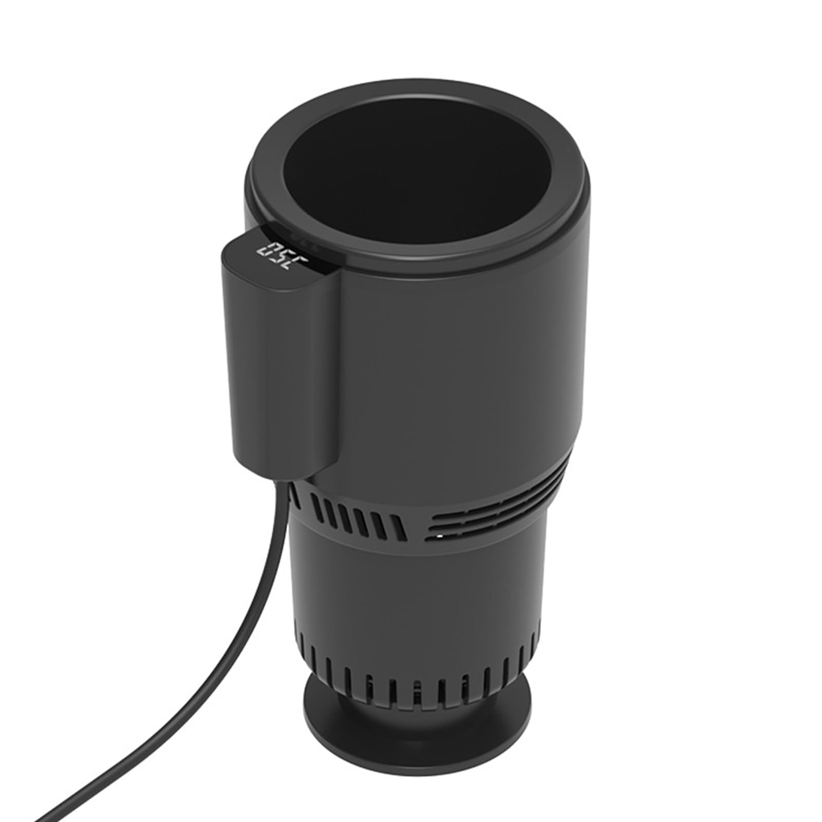 Raffreddatore e scalda 12 V con indicatore di temperatura a LED, frigorifero per viaggi caldi e freddi, raffreddamento automatico e riscaldamento, refrigeratore per lattine per portabevande