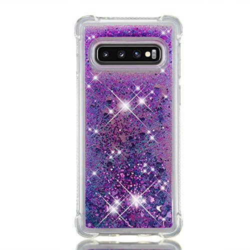 Coque Galaxy S10 à paillettes transparentes LEMAXELERS antichoc - 2