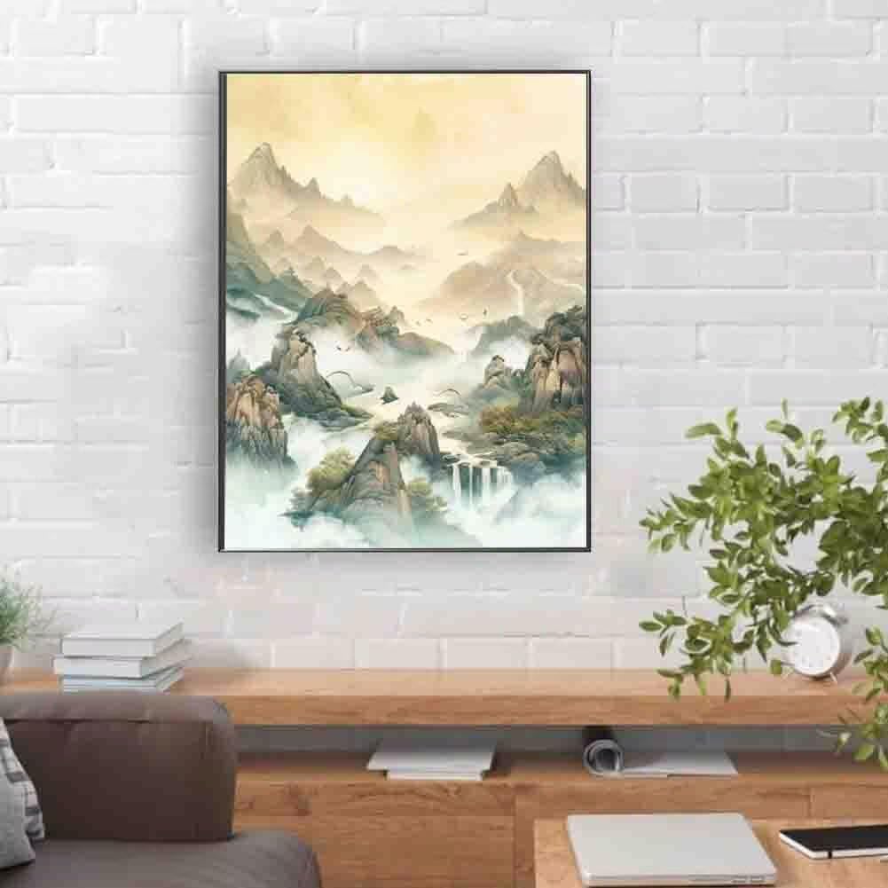 Zestawy artystyczne z diamentami górskimi dla dorosłych, malarstwo diamentowe, jesienny kryształ, zestawy artystyczne dla dorosłych, początkujących, DIY, 5D, okrągłe, pełne wiercenie, haft, klejnot