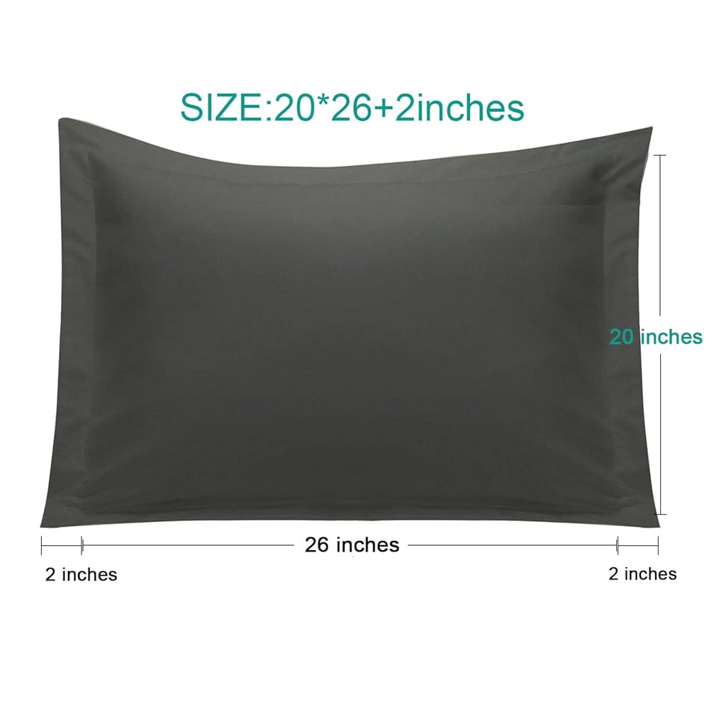 sham ライトグレーXS Amazon.com: NTBAY Standard Pillow Shams - 2 Pack Brushed