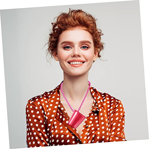 Luxshiny 60 Pçs Copo De Corrente De Miçangas Transparente Copo Portátil Compacto Colar De Miçangas C